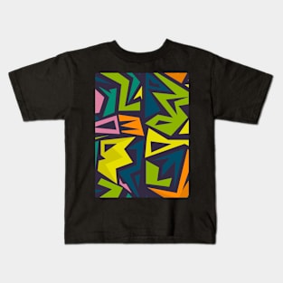 Geometric Shapes Pattern Design Kids T-Shirt